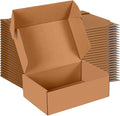 9x6x3 inch Small Shipping Boxes Set of 25, Brown Corrugated Cardboard Box Literature Mailer for Mailing Packing Moving and Storage