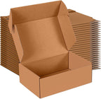 9x6x3 inch Small Shipping Boxes Set of 25, Brown Corrugated Cardboard Box Literature Mailer for Mailing Packing Moving and Storage