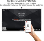 JAV Smart Board with Google EDLA Certified, 65 inch Interactive Whiteboard - 4K UHD 16+256GB Digital Smart Whiteboard Touch Screen with 48MP Camera for Classroom Office (Wall Mount Included)