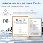 Waterdrop G3P600 Reverse Osmosis System, 8 Stage Tankless Reverse Osmosis Water Filter, NSF/ANSI 42 & 53 & 58 & 372 Certified, Under Sink RO System, 2:1 Pure to Drain, Smart LED Faucet