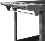 Dryser Utility Cart with Wheels, 46" x 25" Heavy Duty 550 lb. Capacity with Shelves - 2 Tier Rolling Cart with Two 5" Swivel Casters for Warehouse, Garage, Cleaning
