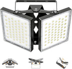 2025 Elite New Upgraded LED Flood Light Outdoor 200W 30000lm Stadium Flood Lights, 5000K Daylight White, IP66 Waterproof Adjustable Floodlight for Street, Parking Lot