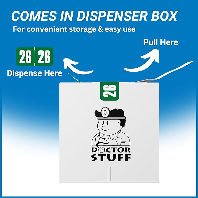 2026 Year Labels, Doctor Stuff 2026 Chart Stickers, Green Color Coded, Safeguard Style, USA Made Year Stickers for End Tab File Folders, 500/Roll, 1 Roll, 3/4" x 1-1/2"