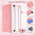 Feifeiya 6 Sides Whiteboard Notebook Portable Whiteboard Dry Erase Notebook Portable Dry Erase Board Double Sided Folding Whiteboards White Board for Office Study Meeting(Pink,A5: 6"×9”)