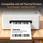 3" x 2" Direct Thermal Labels, Strong Adhesive Barcode & Return Address Stickers Compatible with Zebra, Rollo, Munbyn & Most Desktop Thermal Printers (12 Rolls / 8,400 Labels), TRSTGIX