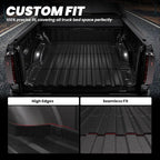 Lasfit Truck Bed Mat for Chevrolet Chevy Colorado/GMC Canyon 2015-2022, Only Fit 5FT Bed, Vehicle Bed Mat Custom Fit Flush All Weather Protection TPE Pickup Car Bed Liner