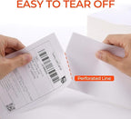 Sale4Less 3000 Fanfold 4 x 6 Direct Thermal Shipping Labels - Label Compatible DYMO Label writer Rollo & Zebra with Perforated line for Thermal Printers labels - Commercial Grade - Manufactured By UPS