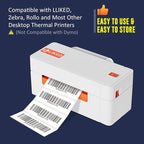 L LIKED 3" x 1" Direct Thermal Label, Permanent Adhesive Barcode Shipping Labels & Compatible with Rollo, Zebra and Other Desktop Printers (1 Roll, 1400 Labels)