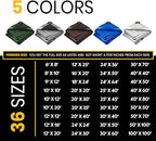 PROTARP Extra Heavy Duty 16 Mil Tarp Cover, Waterproof, UV Resistant, Rip and Tear Proof, Poly Tarpaulin with Reinforced Edges for Roof, Camping, Patio, Pool, Boat. (Green/Black 16′ X 20′)
