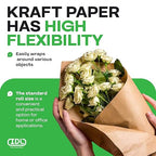 IDL Packaging - KRAFT18-30 Large Brown Kraft Paper Roll 18 inch x 1200 ft - Natural Kraft Wrapping Paper for Packing - Perfect Kraft Paper for Void Filling - Kraft Paper for Kids Art Projects