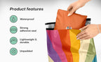 10x13 Poly Mailers – Retro Rainbow – Waterproof, Tear-Resistant Shipping Bags with Adhesive Seal – 100 Pack – Package Mint