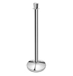 New Star Foodservice 54743 Tulip Top Stainless Steel Stanchions, Set of 2 Posts with 1 of 79.5-Inch Red Velvet Rope…