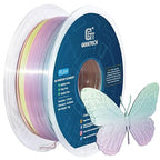 GEEETECH Silk Rainbow PLA Filament 1.75mm, 3D Printer Filament 1kg Spool (2.2lbs), Shiny Multicolor Gradient PLA, +/- 0.02 mm Accuracy, Low Warping, 3D Printing Filament Fits Most FDM 3D Printers