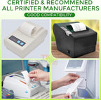 (100 Rolls) 2 1/4" x 165' Thermal Paper, POS Receipt Paper for Retail Business Cash Register, Fits Most Credit Card Terminal