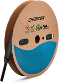 Chanzon Waterproof Black Heat Shrink Tubing - 80Ft Roll, 19/32" (15mm) 2:1 Ratio Polyolefin Sleeving Wrap 1pcs