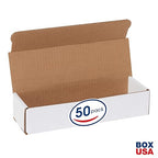 Box USA BM1032 10"L x 3"W x 2"H, White (Pack of 50)
