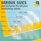 Thermal Laminating Pouches, 9 x 11.5 Inches, 5 Mil Thick, 20 Pack, Suited for Letter Size Laminating Sheets 8.5 x 11