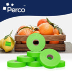 Perco Fluorescent Green 2 Line Pricing Labels - 8 Sleeves, 64 Rolls (112,000 Labels) - Monarch 1136 Compatible - Includes 8 Free Ink Rolls