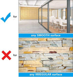 AFMAT Whiteboard for Wall, 8 x 4 ft White Board Sticker, 96 x 48 inches Dry Erase Wallpaper, Peel and Stick Whiteboard Contact Paper Roll for Wall/Table/Doors/Glass/Fridge, 9 Dry Erase Markers