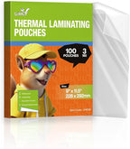 Uinkit 3Mil Thermal Laminating Pouches, 100-Pack Bulk Letter Size (8.5x11 Inches) - Value Pack for Small Business, Restaurants, Offices - Crystal Clear, Laminating Sheets for Laminator Machine