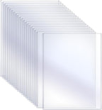 Sherr 20 Pcs Rigid Print Protectors Fit 24 x 36 Inch Poster Paper, Top Loading Page Protectors Plastic Poster Sleeves PVC Clear Sheet Holder to Display Photo Document Magazine Certificate