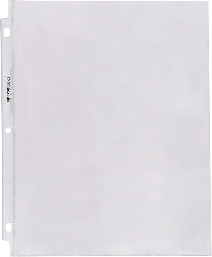 Amazon Basics Sheet Protector, 2000 Count (Pack of 1) , Clear