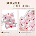 Metronic Christmas Poly Mailers 10x13 Pink, Santa Claus Small Shipping Bags for Clothes, Self Seal Shipping Envelopes for Small Business, Waterproof Mailers Poly Bags Packaging Mailing Bags, 20 Packs