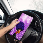 Car Registration and Insurance Holder, Leather Car Glove Box Organizer, Cool Car Accessories for ID, Driver's License Cards & Essential Document,business cards,Men&WomenPurple African Womans