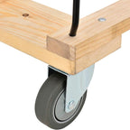 Global Industrial 12 Bushel, Blue Vinyl Basket Bulk Truck, Unassembled, 36" L x 26" W x 33-1/2"H, Rolling Laundry Cart, Commercial Material Handling Cart with 4" Casters