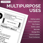 NextDayLabels - Full Page Labels 8.5 x 11 - White Shipping Labels - 8.5 x 11 Label Paper for Printer - Large Blank Matte Sticker Printer Paper - Laser/Inkjet Printer Labels (1 Per Sheet, 25 Labels)