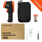 -58℉~2732℉ Digital Pyrometer 30:1 Dual Laser Industrial IR Temperature Gauge,High Heat Infrared Thermometer Gun Orange(NOT for Human Temp Test)