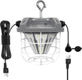 LED Temporary Work Light 100W, 15000 Lumen Construction Light, 5000K Daylight White, IP65 Waterproof Dustproof, Portable Hanging Lighting for Jobsite Workshop High Bay and Damp Locations