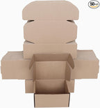Shipping Boxes Corrugated Cardboard Mailer Boxes Literature Mailer for Packaging Small Business Craft Gifts Giving Products (Brown,6x4x3)