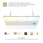 ASD LED Linear High Bay Light Fixture, Commercial Shop Lighting | 3CCT, Dimmable, Power Adjustable, DLC Premium, UL Listed | 160W 25000LM 3500-5000K 100-277V | Warehouse, Garage, Workshop Lamp | White