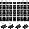 Large Heavy Duty Clips 2 Inch Black Extra Large Paper Clips Big Size Paper Clamps Metal Clips for Binder Clips Office and Home Supplies - 72 Pcs