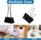 Jumbo Binder Clips 2.4 Inch, Extra Large Binder Clips 42 Pack, Heavy Duty Office Paper Clamps for Paper, Documents, School & Office Supplies