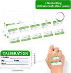 300 Pack 0.5" x 1" Self Laminating Calibration Labels with O Ring Stickers for NIST & ISO-9000 Calibrations, Inventory, Quality Control Organization