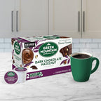 Green Mountain Coffee Roasters Dark Chocolate Hazelnut Coffee, Keurig Single Serve K-Cup Pods, 72 Count (6 Packs of 12)