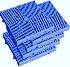 Plastic Pallet, Safety Storage Nestable Shipping Grid Pads, 5pcs HDPE Automotive Non-Slip Platform Firm Warehouse Pad for Supermarket Pet (5pcs-15.7x15.7x2in)