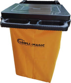 SIMPLI-MAGIC Janitorial Cart, 330 lbs Capacity – 3-Shelf Commercial Housekeeping Cleaning Cart on Wheels, 25 Gallon Bag with Lid – Stable, Smooth Movement