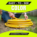 6ft Outdoor/Indoor Extension Cord 14/3 Gauge Heavy Duty 3 Prong SJTW, Waterproof, Flexible Cold-Resistant Long Power Cord,15A 125V 1875W, Yellow by LifeSupplyUSA
