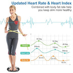 INSMART Smart Scale for Body Weight, All-in-one LCD Display Bathroom Weight Scales Body Fat Scale,Bluetooth Digital Smart Weighing Scale with Heart Rate,Heart Index & Body Composition Analyzer,396 lbs