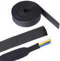 2 in 1 Heat Shrink Braided Sleeving Fabric Tubing-Ideal fit Irregular Shape Hose/Cable/Wire (3/4"(19mm), 14FT)