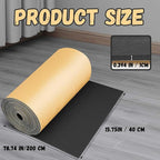 Pangda 1 Piece 78 x 16 x 2/5 Inches Extra Large Marine Foam Roll Closed Cell Rubber with Adhesive Insulation Sheets Lightweight Single Sided Tape Water Weather Resistant for Craft