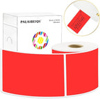 3x5 Inch Thermal Label Stickers,300Pcs Waterproof Rectangle Labels for Storage Bins,Moving Boxes,Address & Inventory Organization,Small Business Labeling,Fluorescent Red