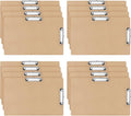 Henoyso 16 Pcs 11x17 Clipboard Wooden Lap Board with Low Profile Clip Brown Double Landscape Clip Hardboard Drawing Board Landscape Horizontal Large Clipboard for Desk Paper Sketching Art Supplies