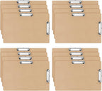 Henoyso 16 Pcs 11x17 Clipboard Wooden Lap Board with Low Profile Clip Brown Double Landscape Clip Hardboard Drawing Board Landscape Horizontal Large Clipboard for Desk Paper Sketching Art Supplies