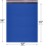 Royal Blue Large Poly Bubble Mailers 12x15 inch | Self Seal Padded Envelopes Cushioned Bubble Mailer | Usable Size 12x15 | WaterProof | Lightweight mailing Shipping Bags | 50 Pack Bulk