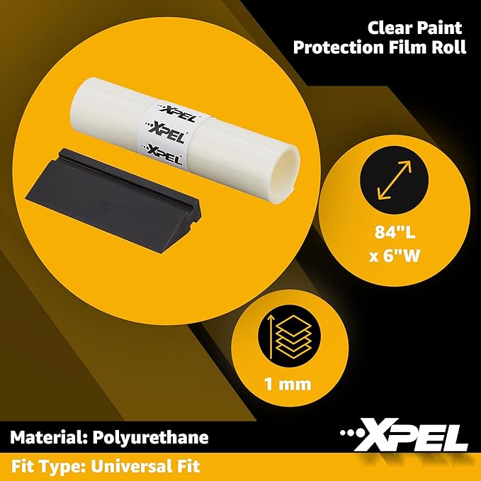 XPEL Clear Paint Protection Film Roll 6" x 60" – Self-Healing, Non-Yellowing Polyurethane PPF Wrap Protects Paint from Chips, Scratches & Road Debris | Invisible Shield for Cars, Trucks & More