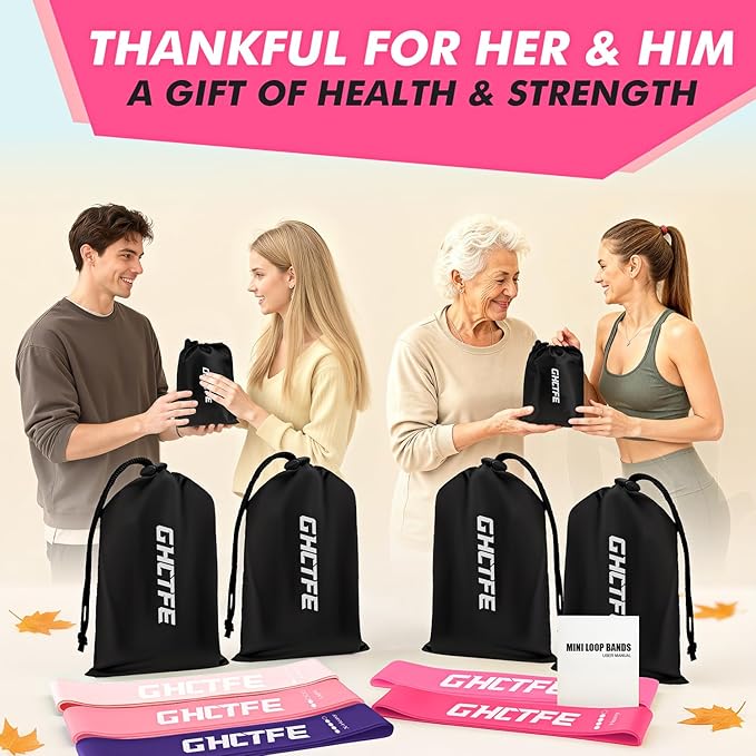 100PCS Resistance Bands Bulk Set for Group Fitness, Schools & Gyms – 20 Sets of 5-Level Natural Latex Loop Exercise Bands for Yoga, Pilates, Recovery & Team Gift Wellness Programs